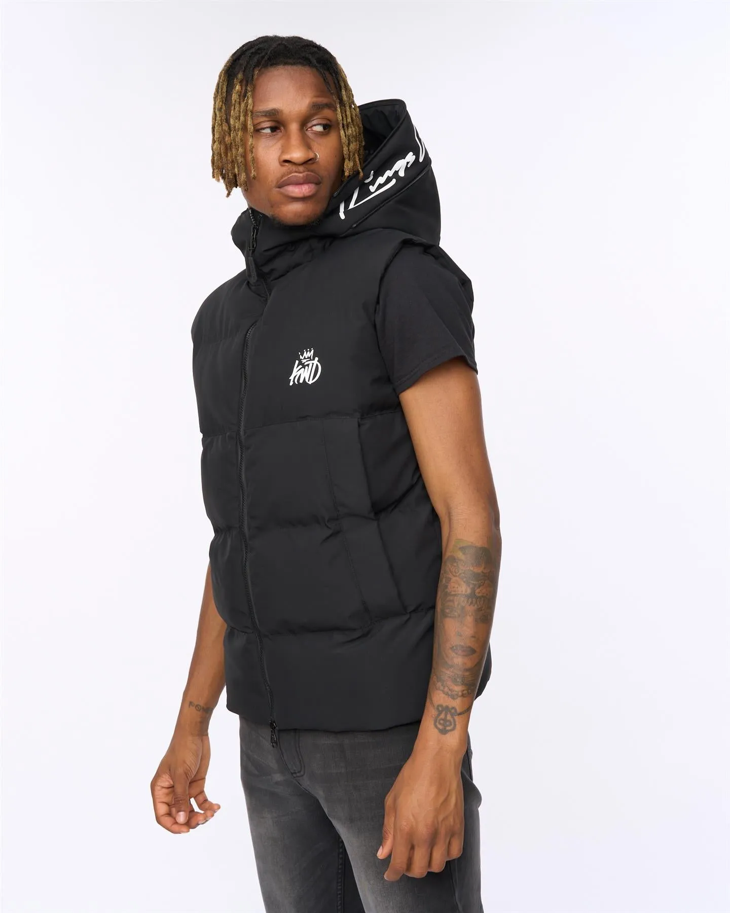 Mens Nahjo Gilet Black sold by Brand Corner product image thumbnail 2