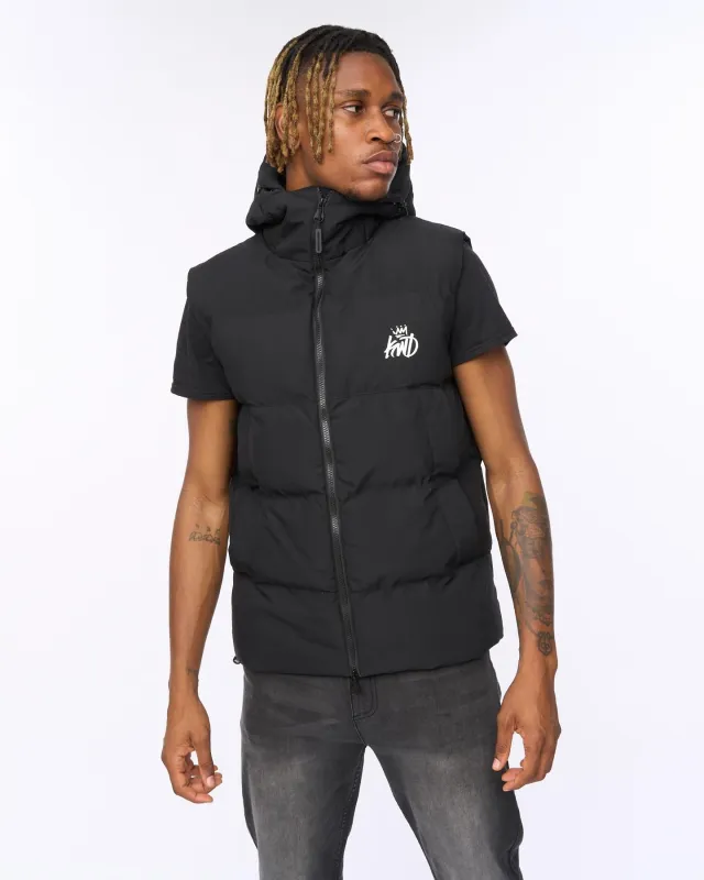 Mens Nahjo Gilet Black sold by Brand Corner