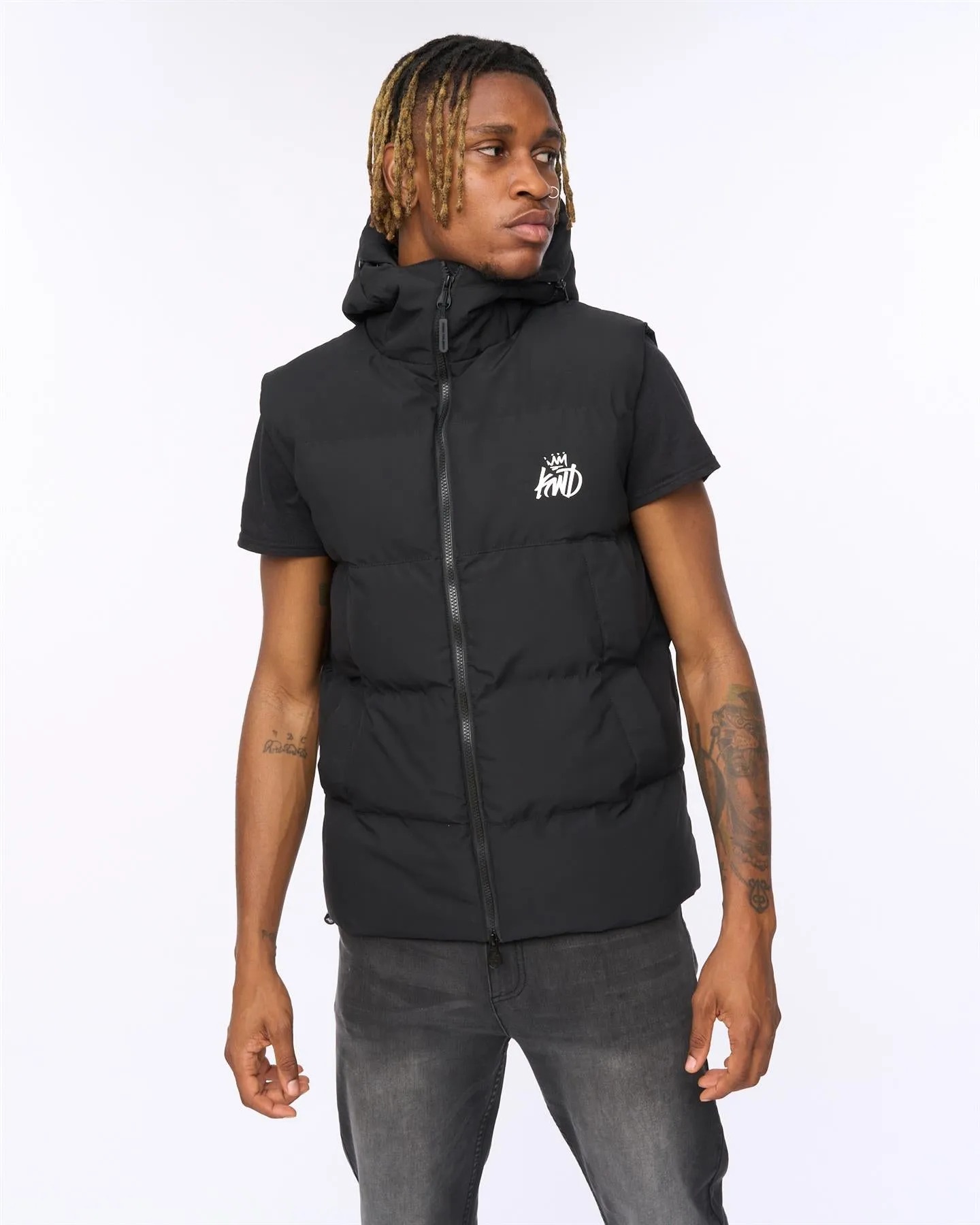 Mens Nahjo Gilet Black sold by Brand Corner