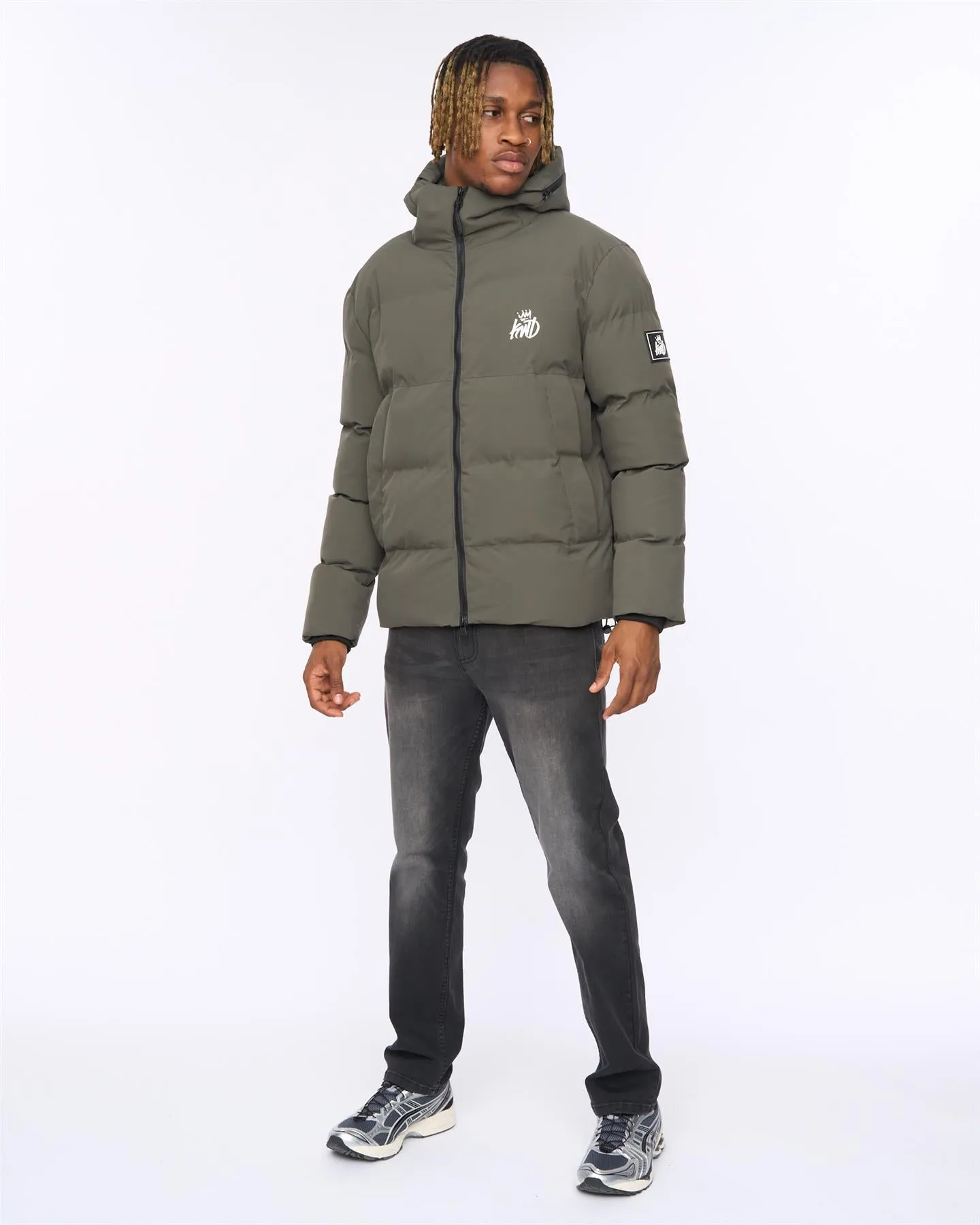 Mens Nahjo Puffer Jacket Olive sold by Brand Corner product image thumbnail 3