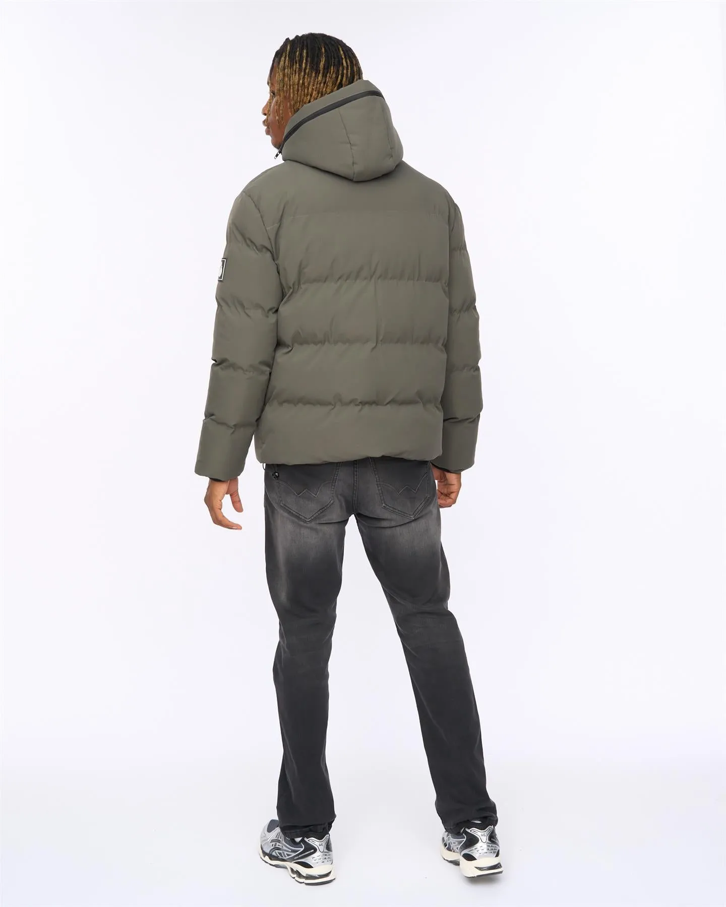 Mens Nahjo Puffer Jacket Olive sold by Brand Corner product image thumbnail 4