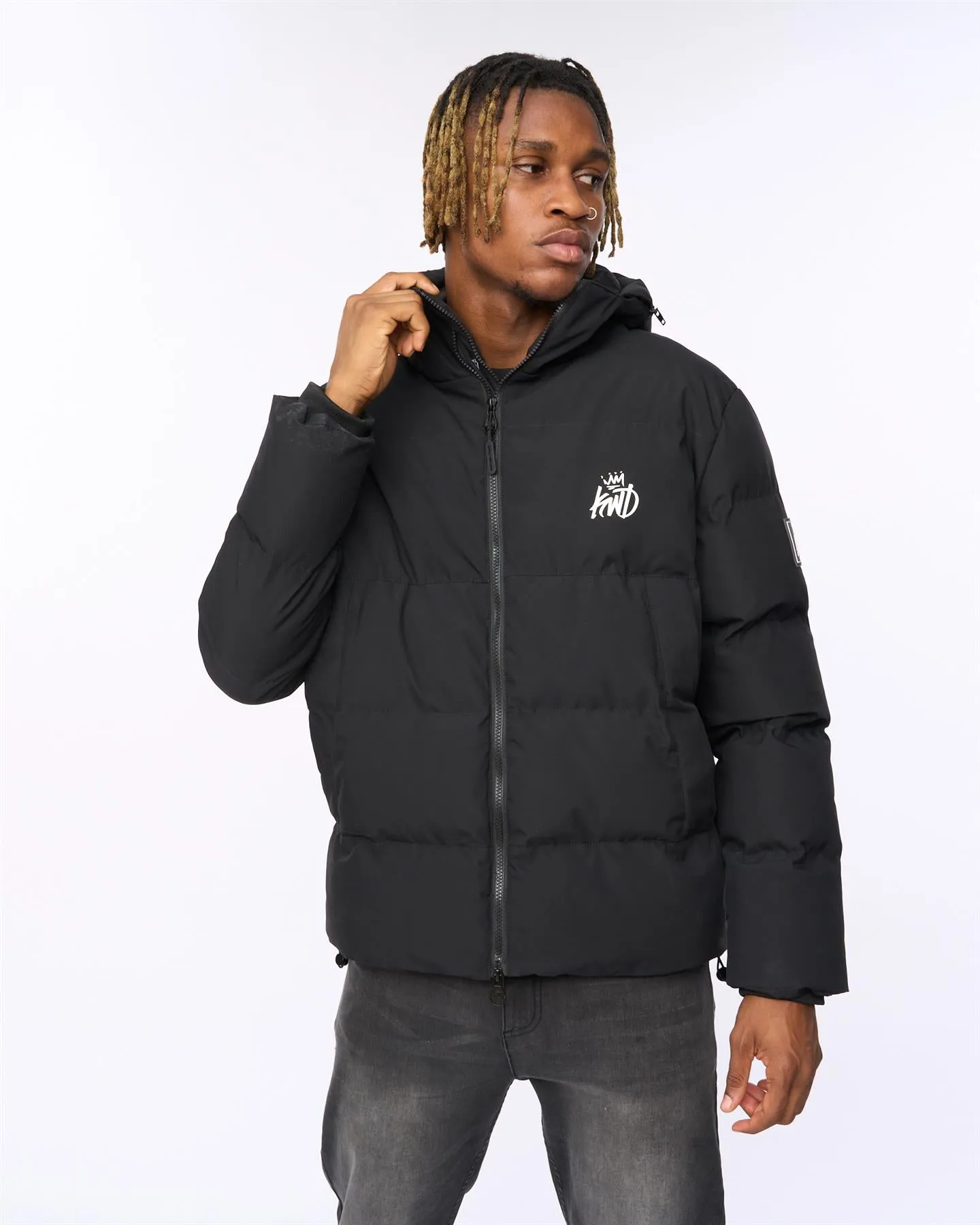 Mens Nahjo Puffer Jacket Black sold by Brand Corner