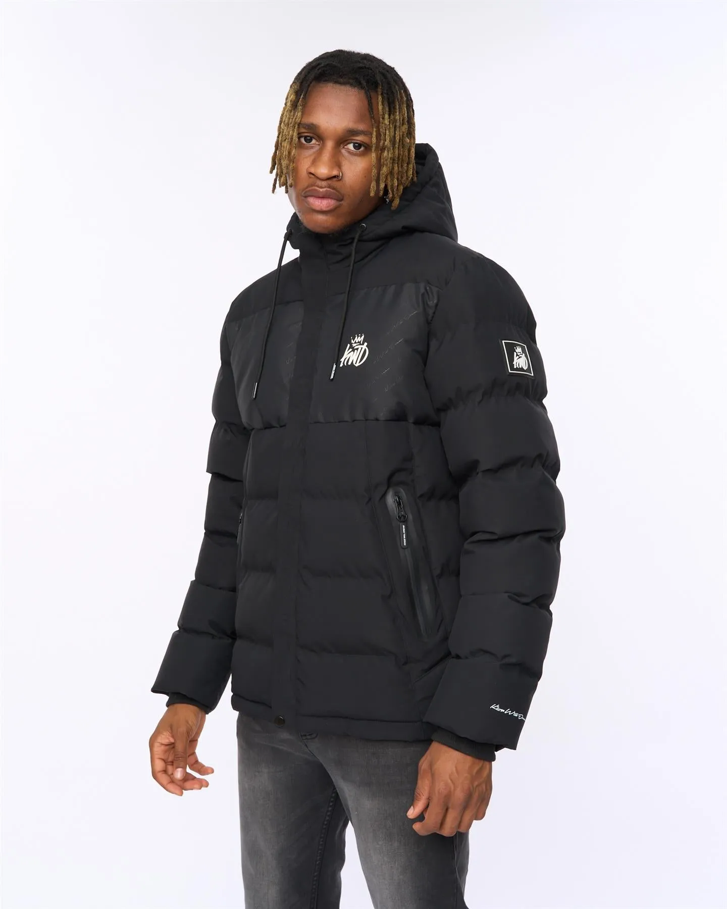 Mens Fractioned Puffer Jacket Black sold by Brand Corner product image thumbnail 2