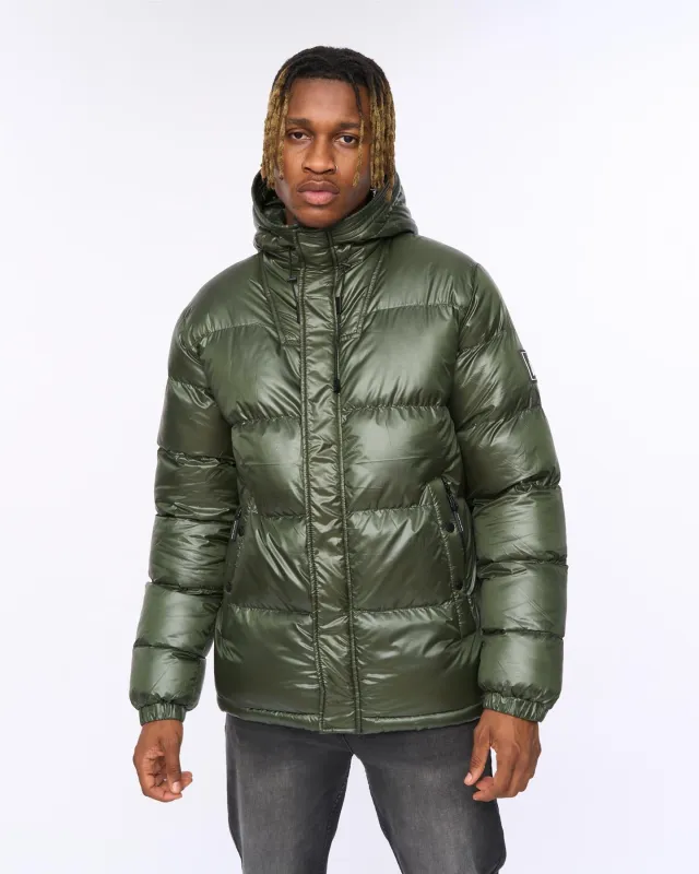 Mens Welcome Puffer Jacket Olive sold by Brand Corner