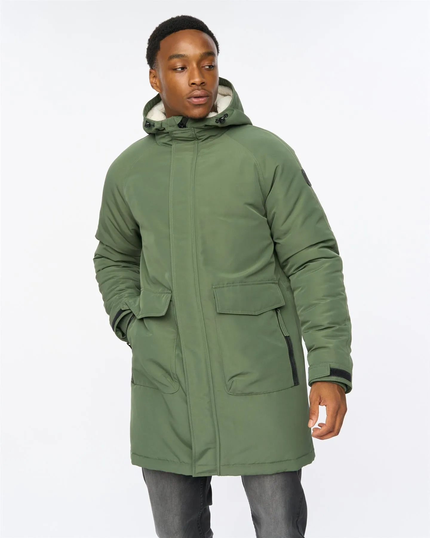 Mens Copfords Parka Dark Olive sold by Brand Corner product image thumbnail 2