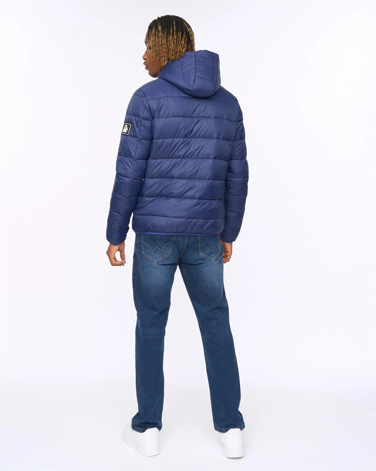 Mens Barcana Puffer Jacket Navy sold by Brand Corner product image thumbnail 4