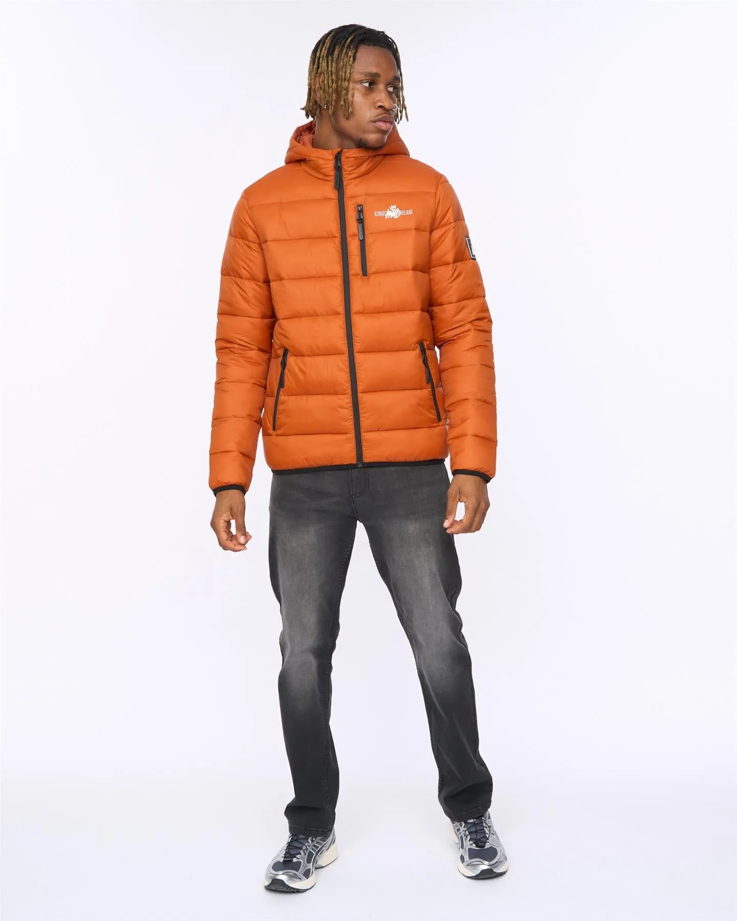 Mens Barcana Puffer Jacket Orange sold by Brand Corner product image thumbnail 3