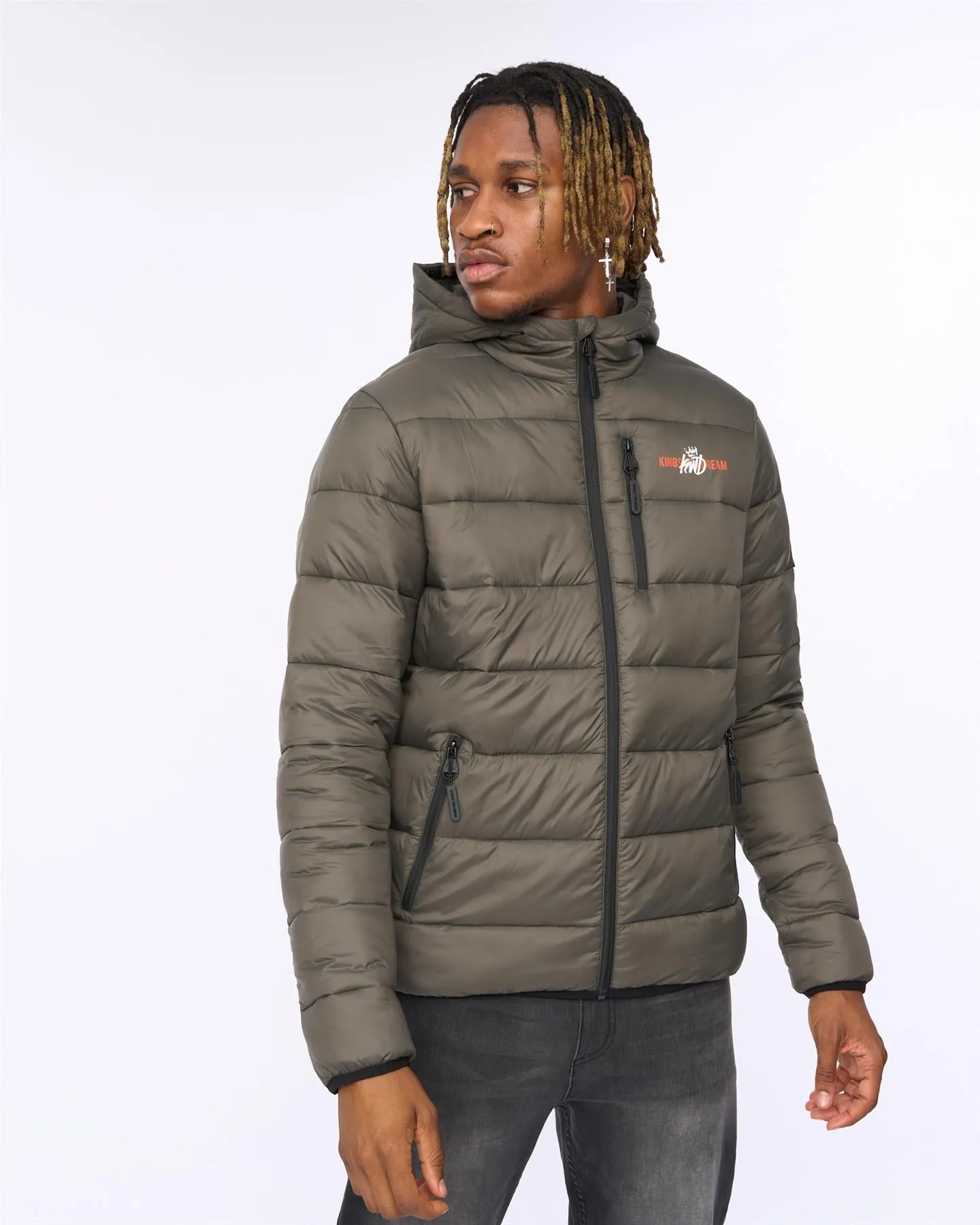 Mens Barcana Puffer Jacket Olive sold by Brand Corner product image thumbnail 2