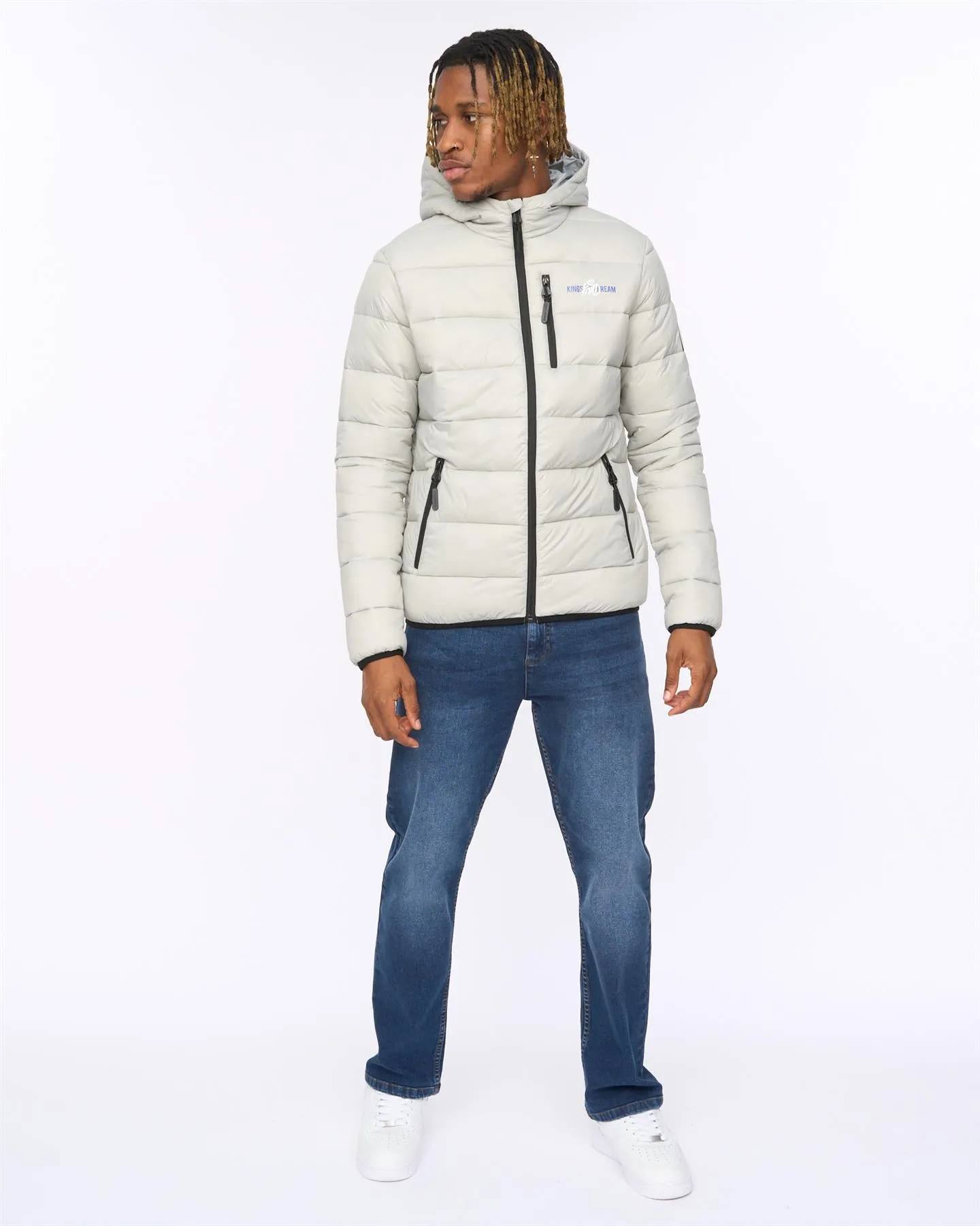 Mens Barcana Puffer Jacket Grey sold by Brand Corner product image thumbnail 2