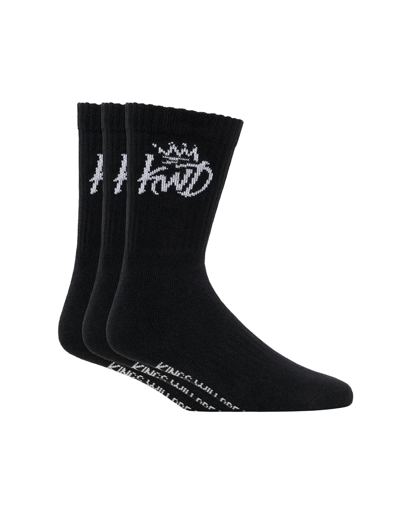 Mens Simplene Sports Socks 3pk Black sold by Brand Corner