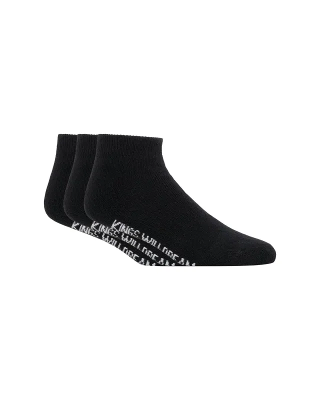 Mens Simplene Ankle Socks 3pk Black sold by Brand Corner