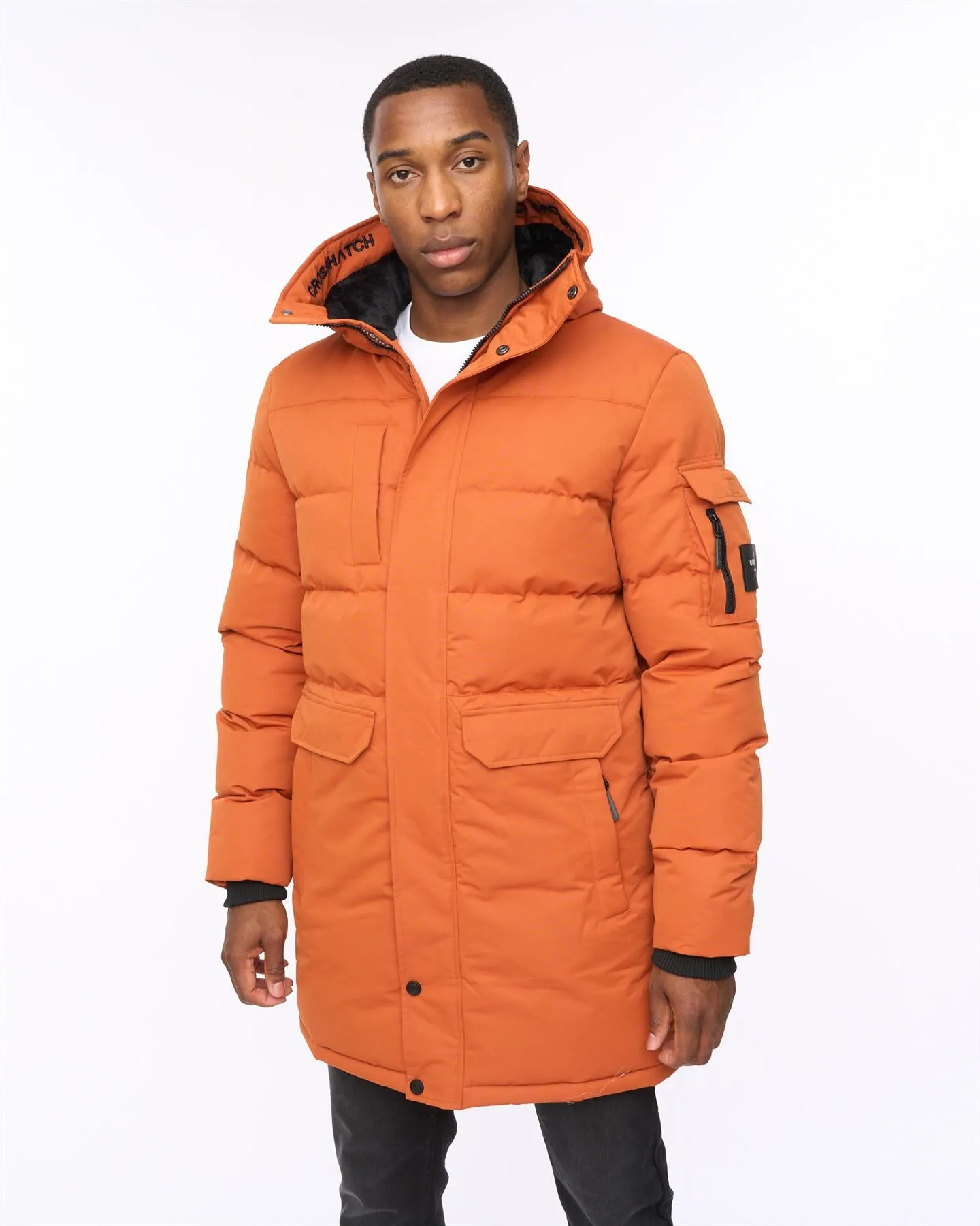 Mens Milwaka Long MVE Jacket Burnt Orange sold by Brand Corner