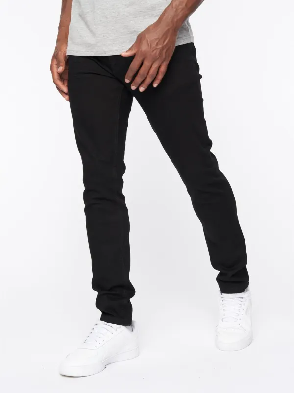 Mens Barbeck Slim Fit Jeans Solid Black sold by Brand Corner