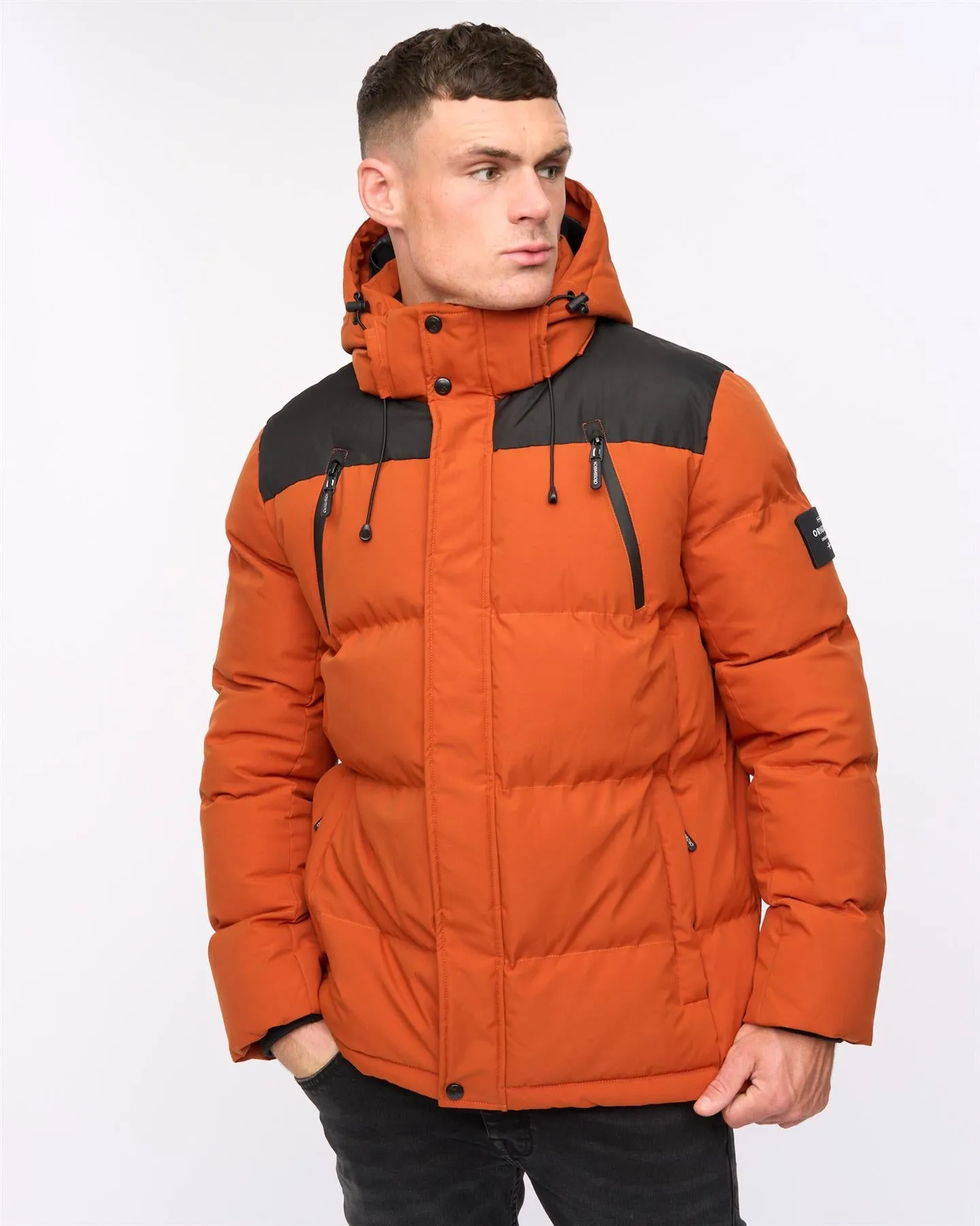 Mens Menray Jacket Burnt Orange sold by Brand Corner