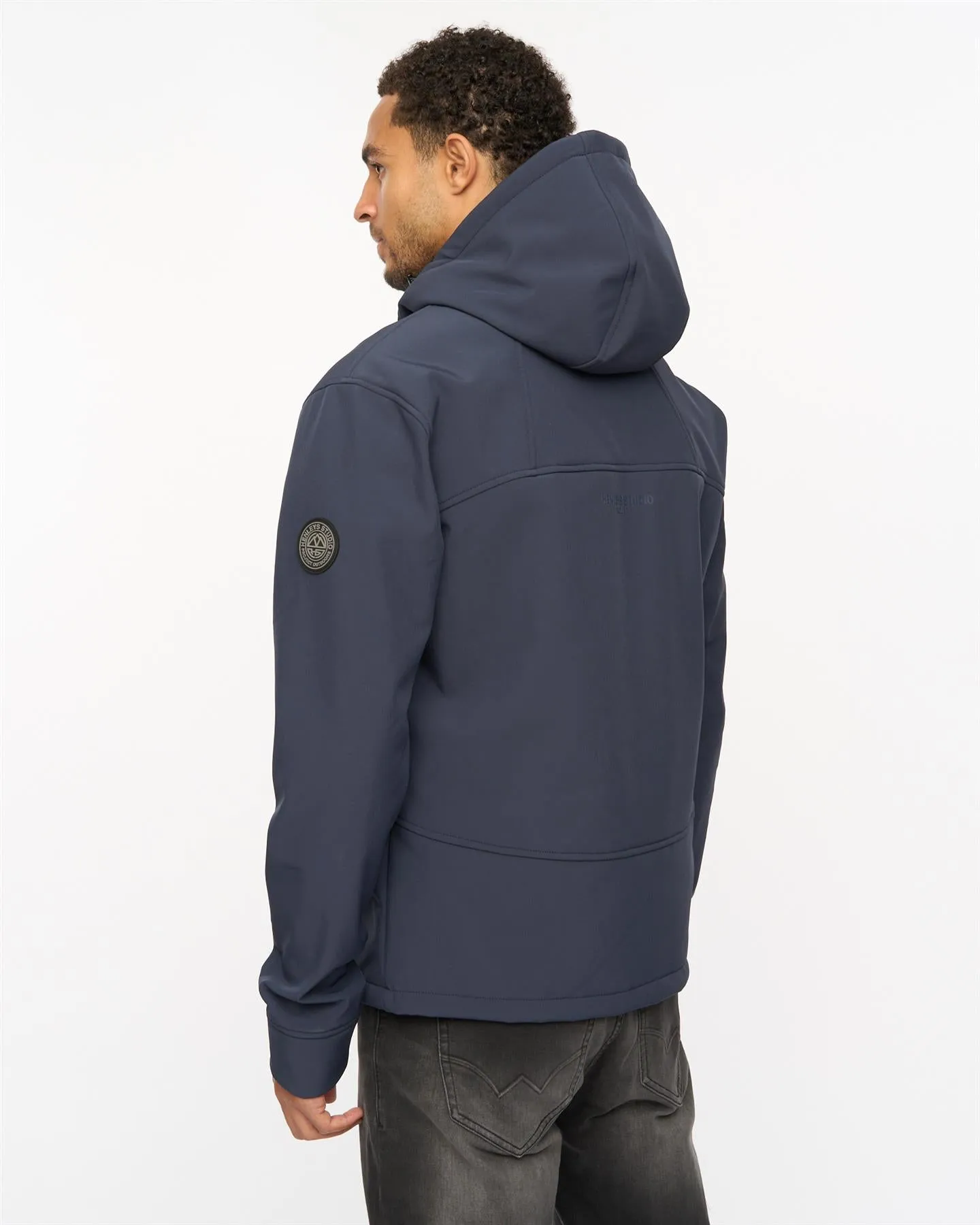 Mens Expand Soft Shell Jacket Navy sold by Brand Corner product image thumbnail 4