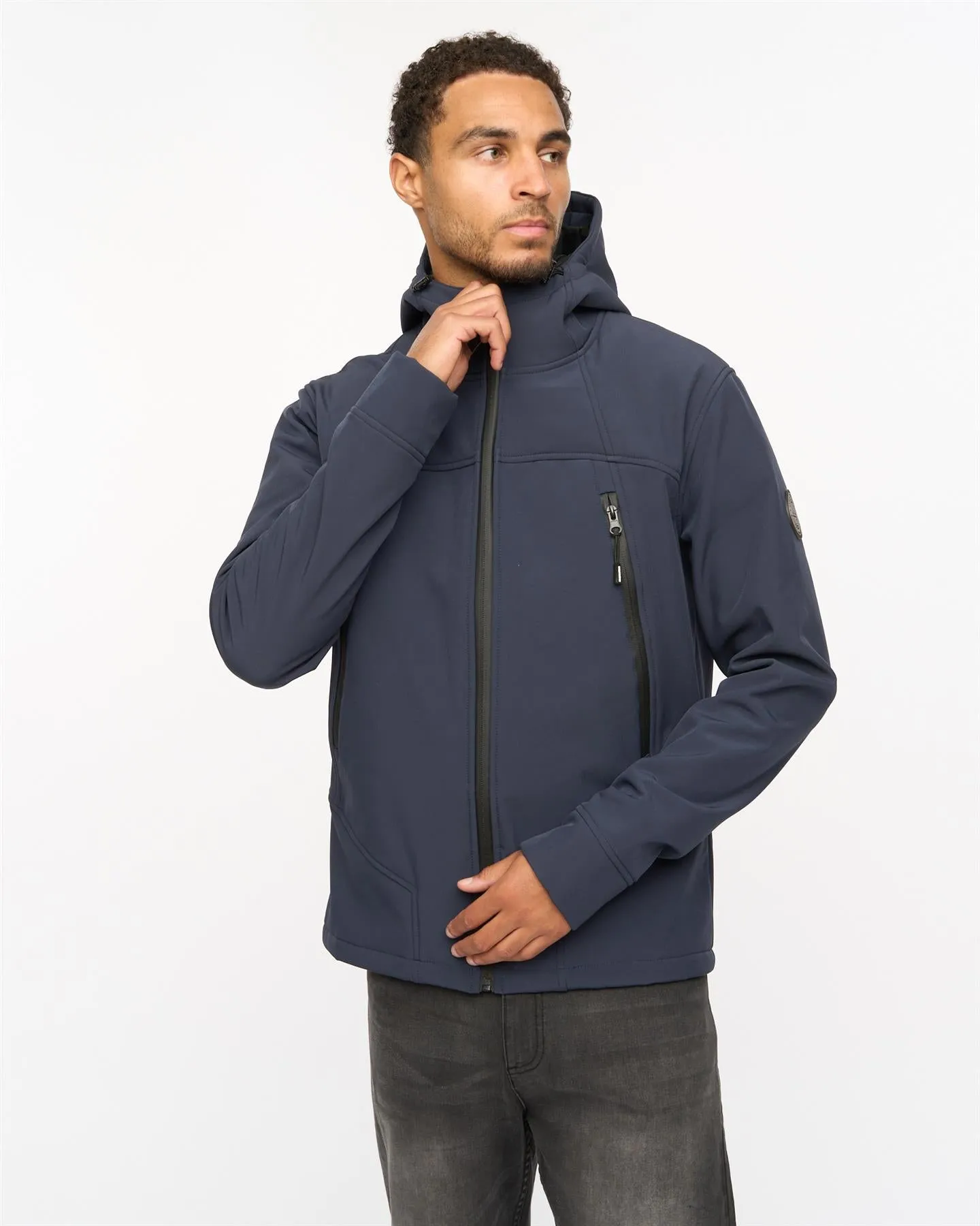 Mens Expand Soft Shell Jacket Navy sold by Brand Corner product image thumbnail 2