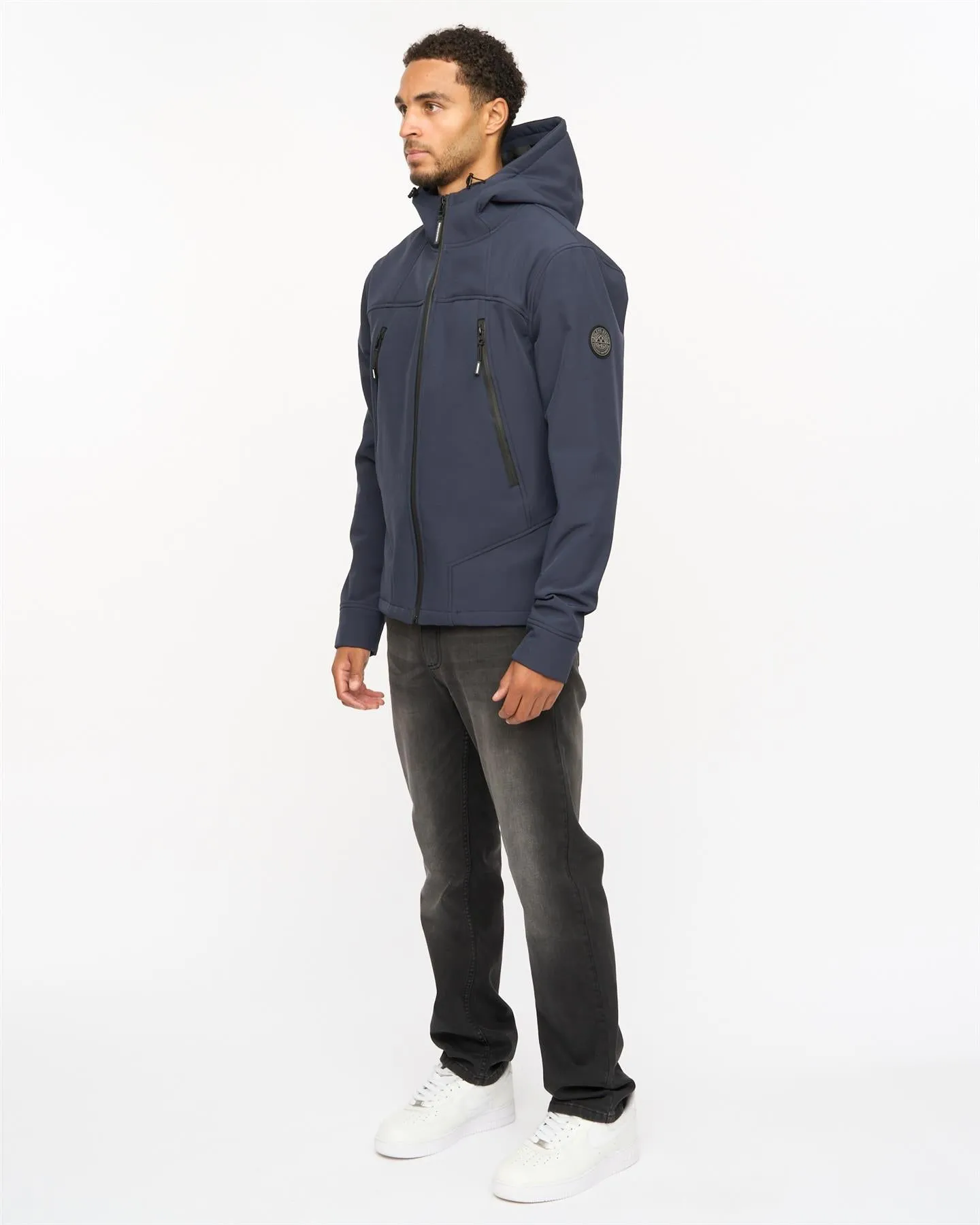 Mens Expand Soft Shell Jacket Navy sold by Brand Corner product image thumbnail 3