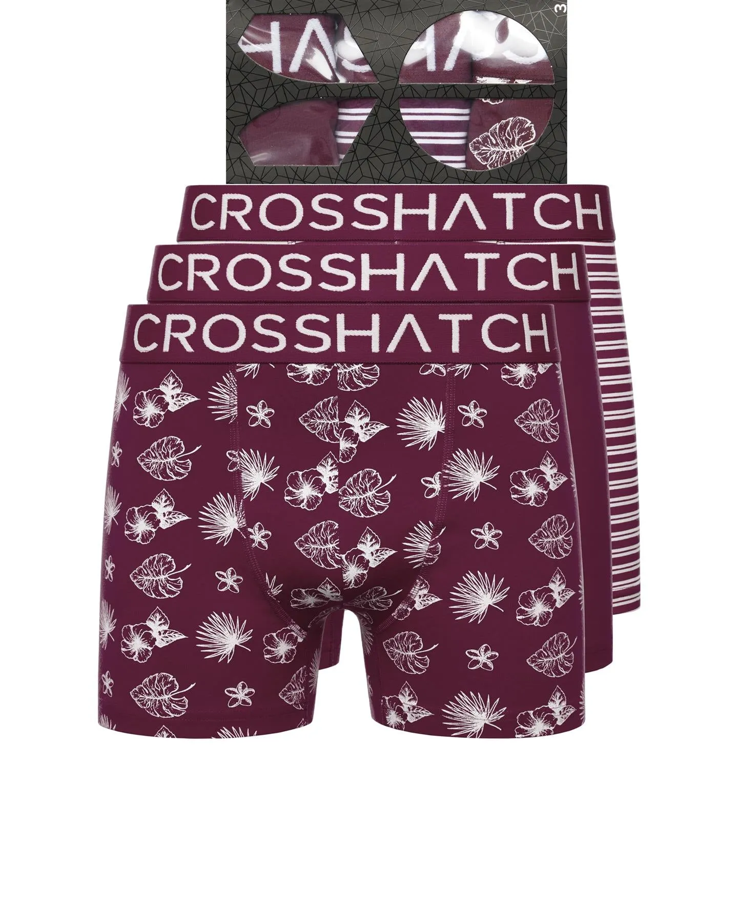 Mens Hovland Boxers 3pk Prune sold by Brand Corner