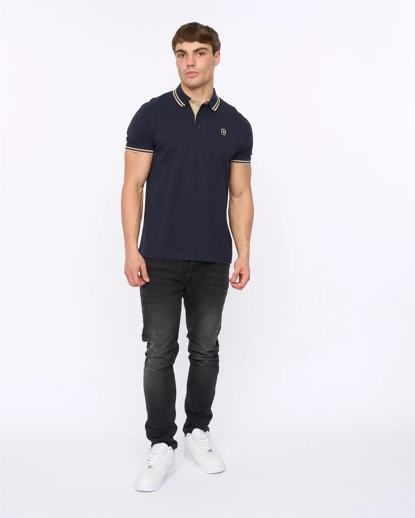 Mens Mackerby Polo Navy sold by Brand Corner product image thumbnail 3