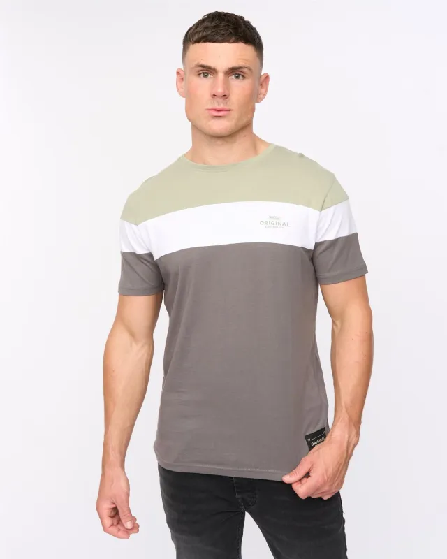Mens Pattermay T-Shirt Light Olive sold by Brand Corner