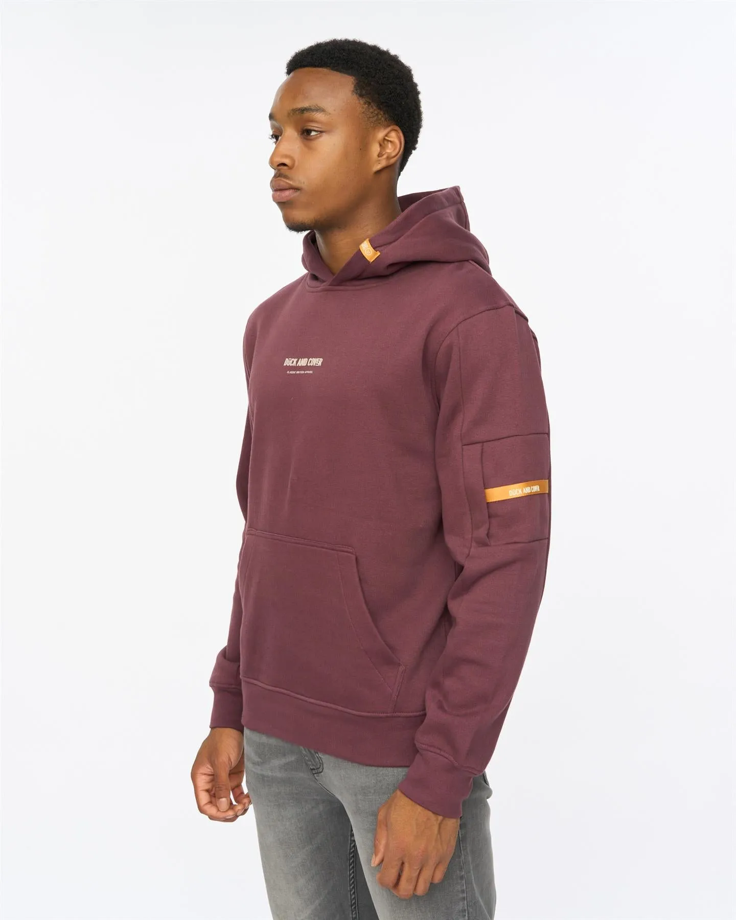 Mens Brammers V2 Hoodie Raisin sold by Brand Corner product image thumbnail 2