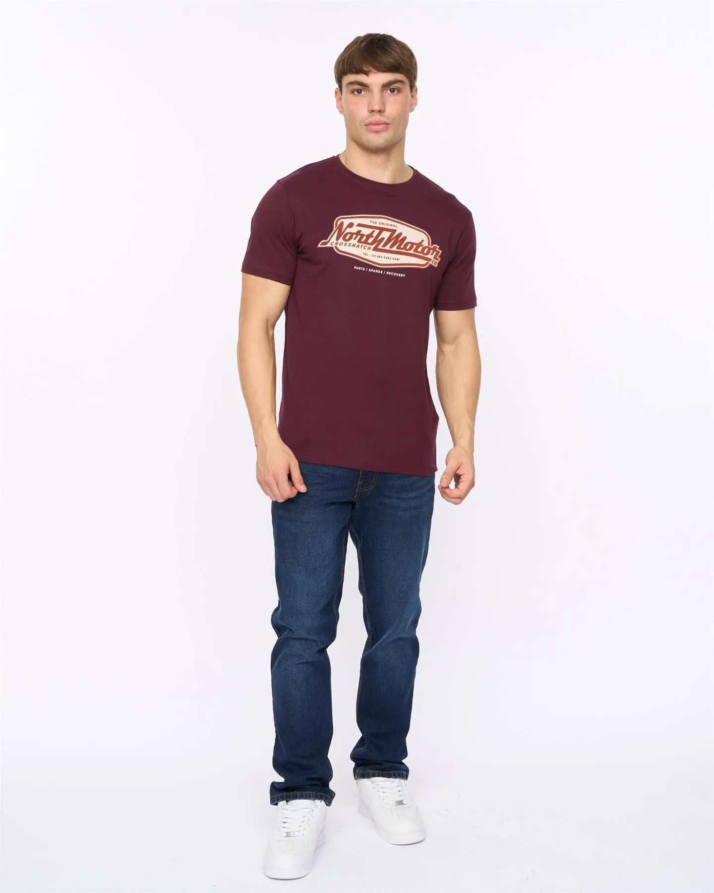 Mens Hellmere T-Shirt Raisin sold by Brand Corner product image thumbnail 3