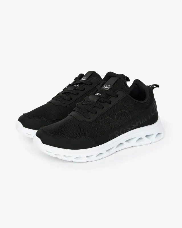 Mens Jesmond Trainers Black/White sold by Brand Corner