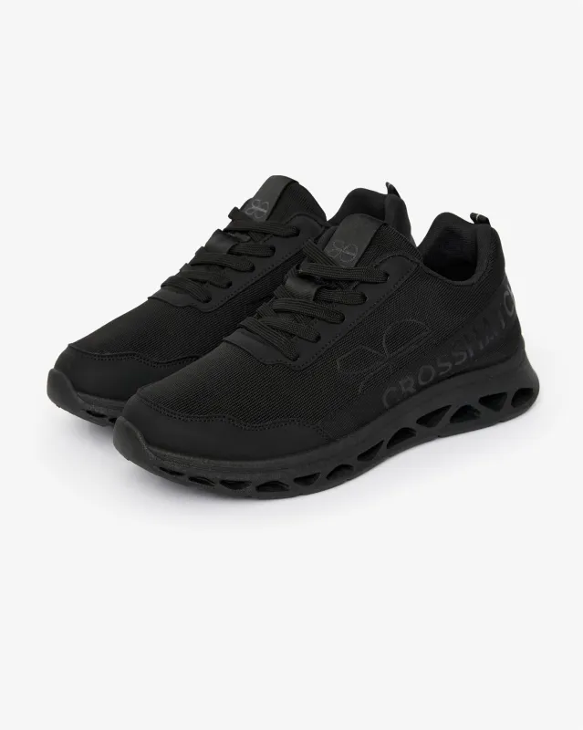 Mens Jesmond Trainers Black/Black sold by Brand Corner