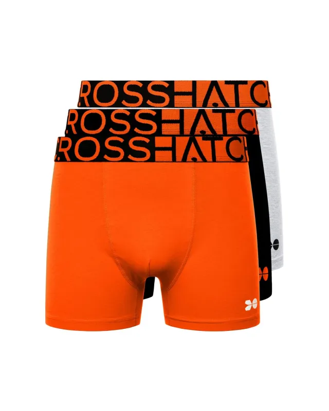 Mens Dumas Boxers 3pk Red Orange sold by Brand Corner
