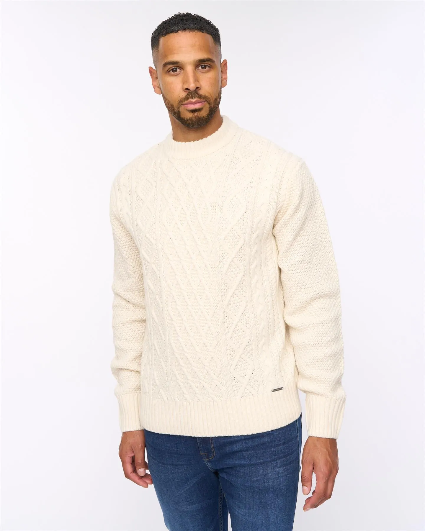 Brocksten Cable Knit Jumper Light Stone sold by Brand Corner product image thumbnail 5