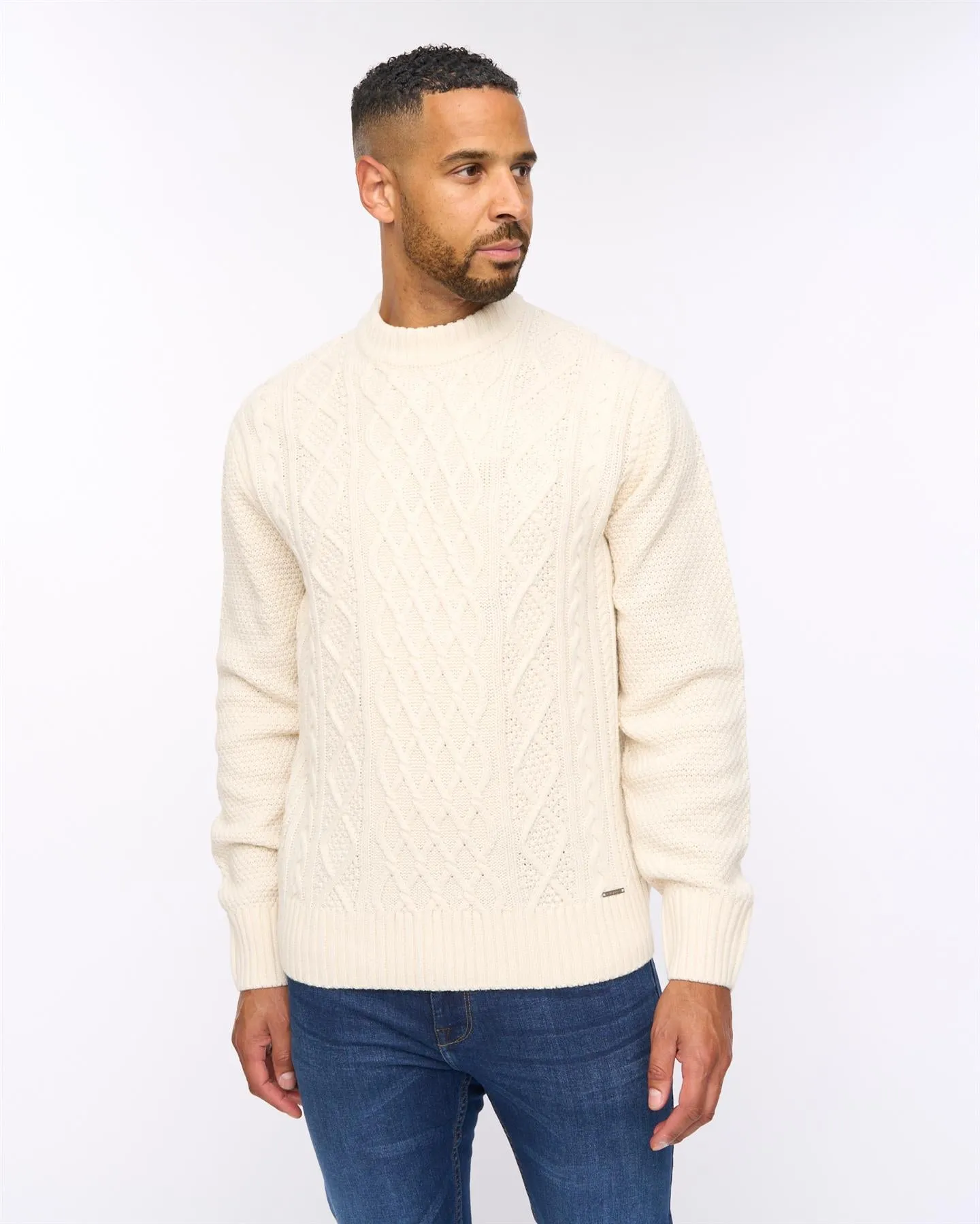 Brocksten Cable Knit Jumper Light Stone sold by Brand Corner product image thumbnail 2