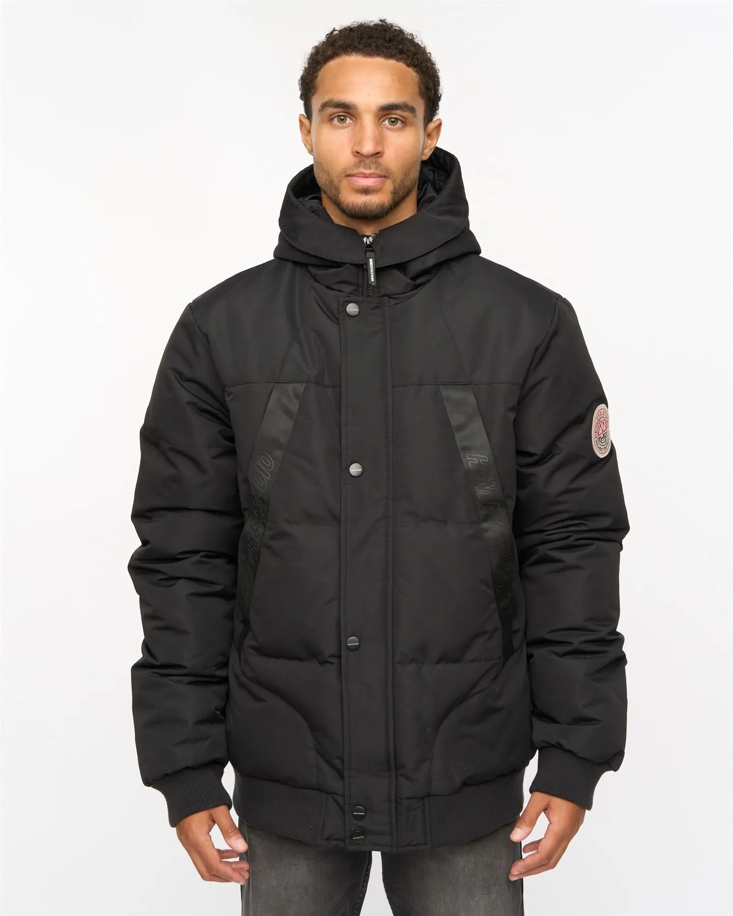 Mens Traction Bomber Jacket Black sold by Brand Corner
