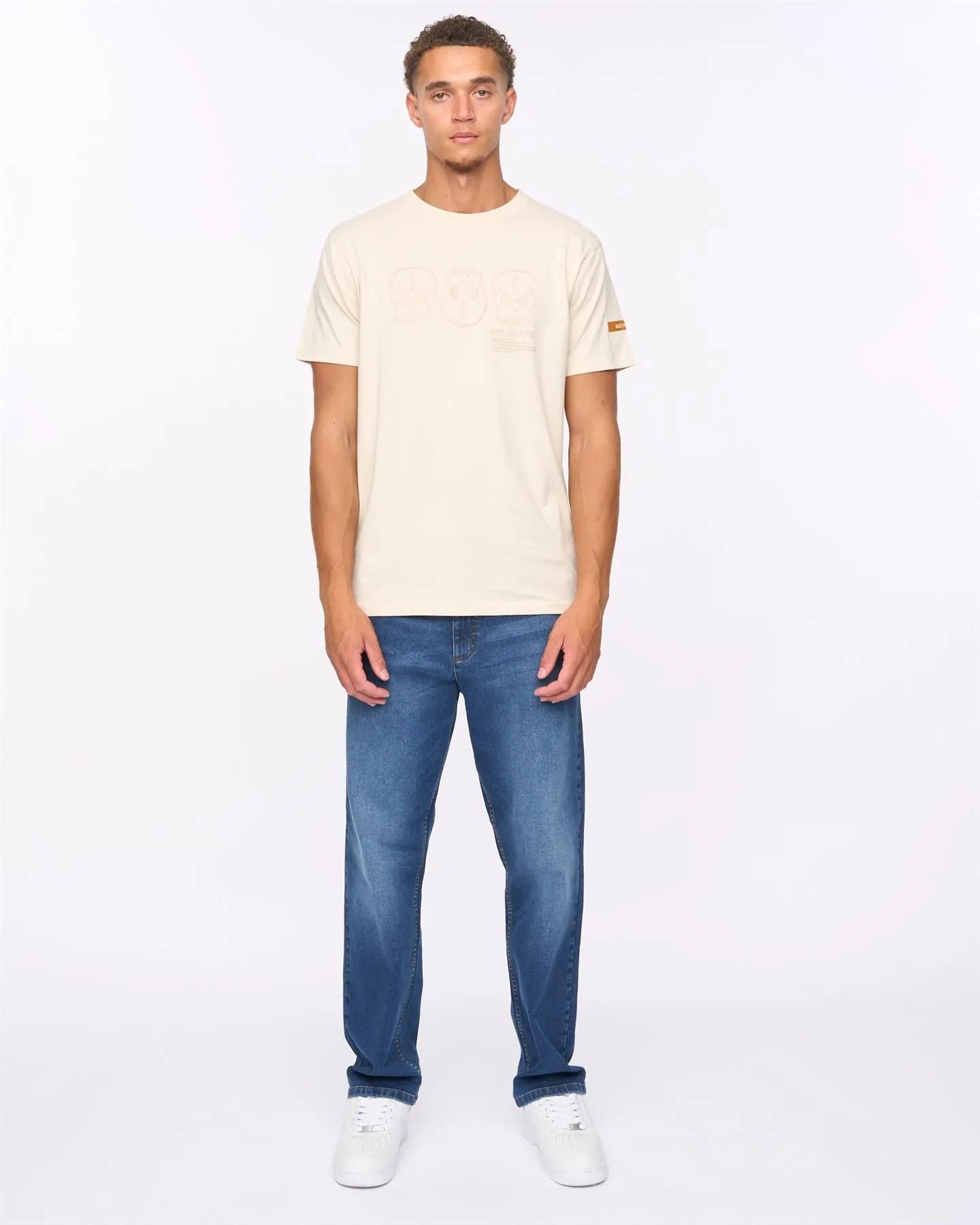 Mens Deltamans T-Shirt Light Stone sold by Brand Corner product image thumbnail 3