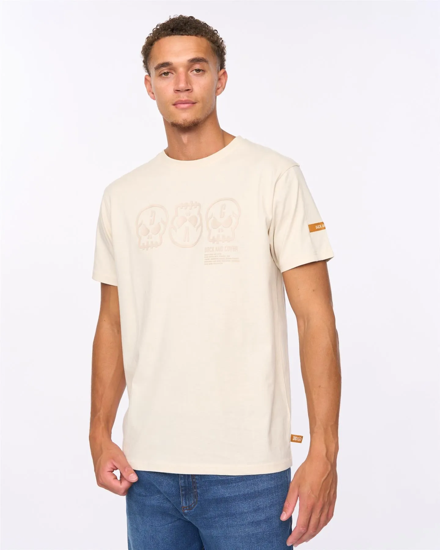 Mens Deltamans T-Shirt Light Stone sold by Brand Corner product image thumbnail 2