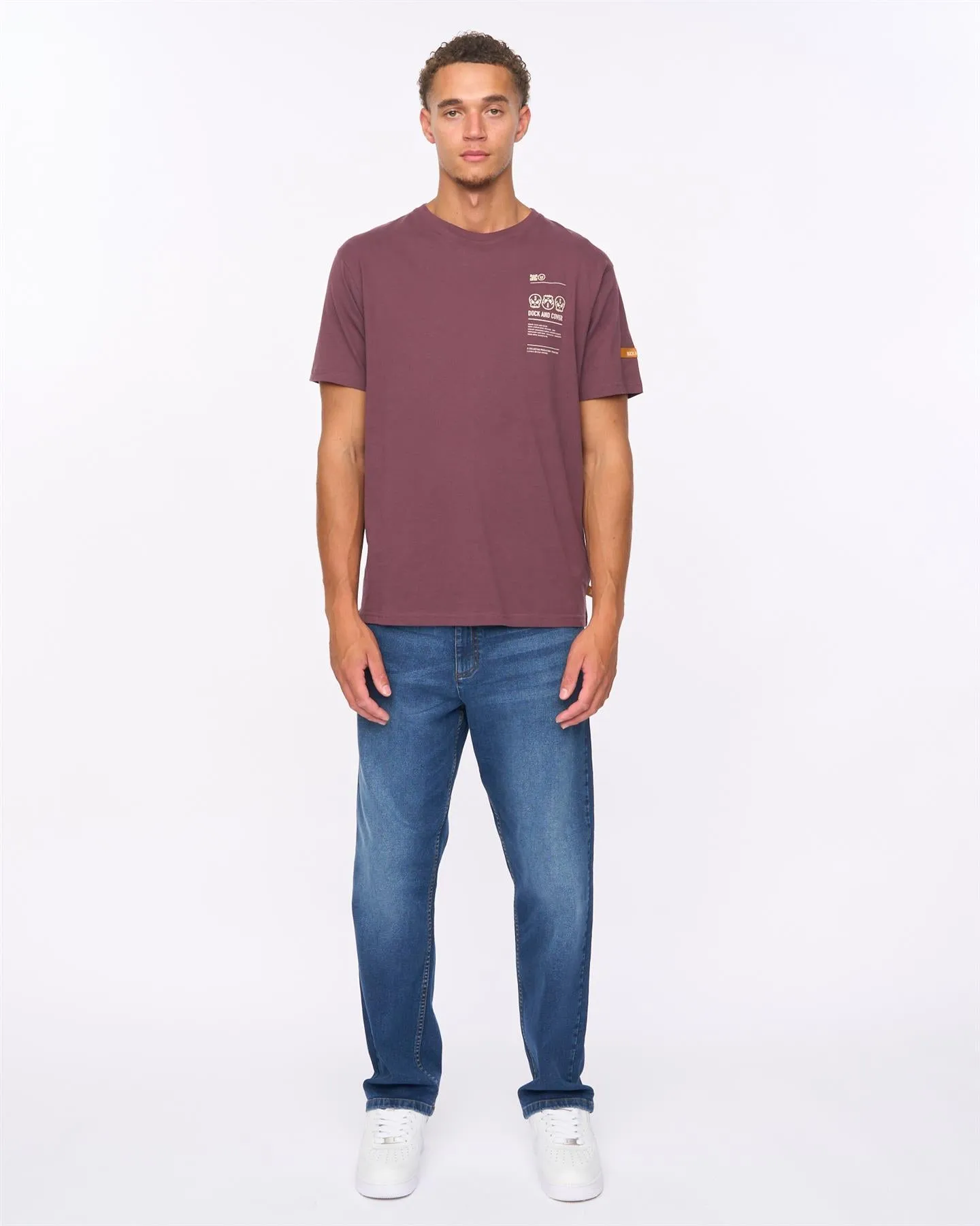 Mens Cramptone T-Shirt Raisin sold by Brand Corner product image thumbnail 3