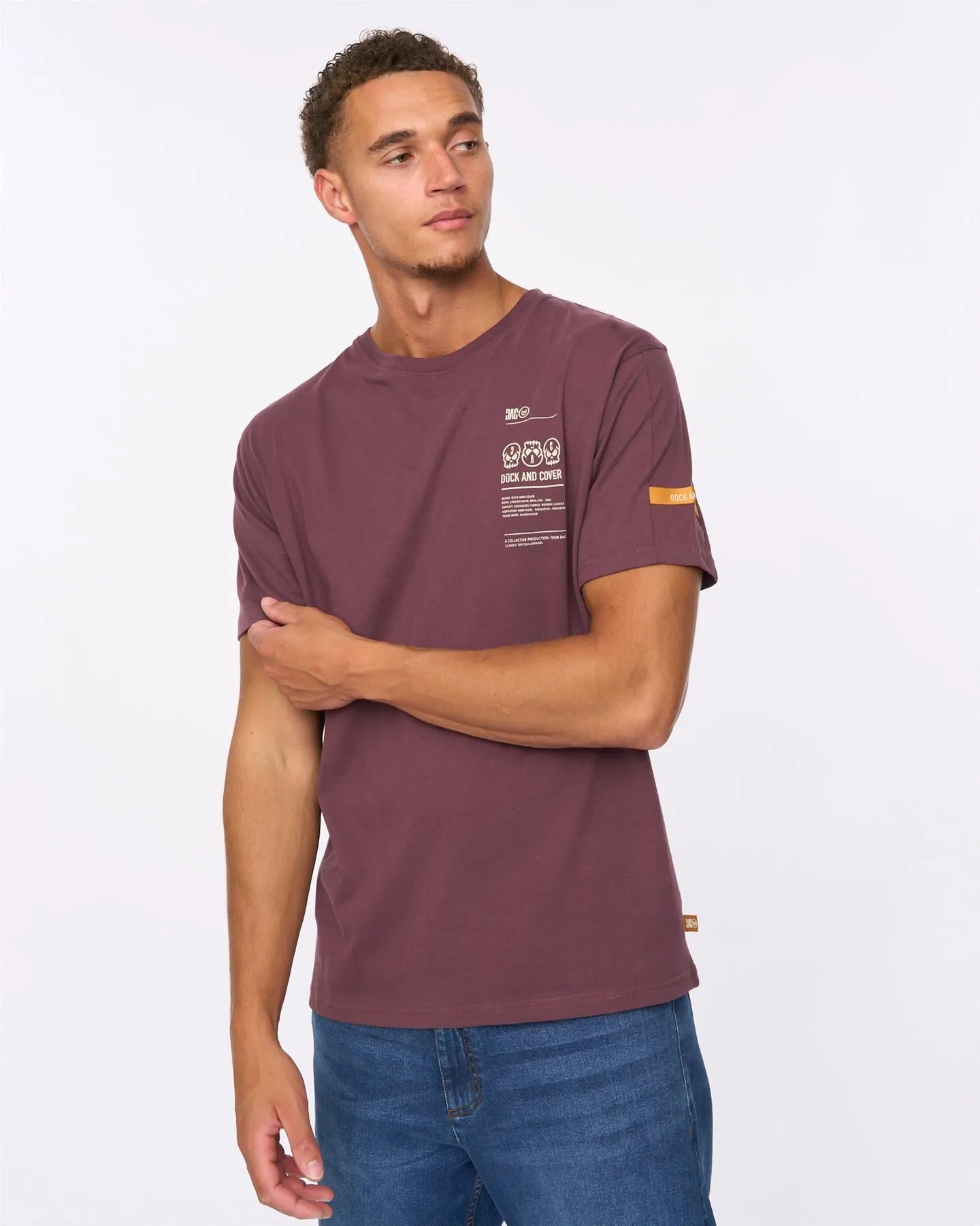 Mens Cramptone T-Shirt Raisin sold by Brand Corner product image thumbnail 4