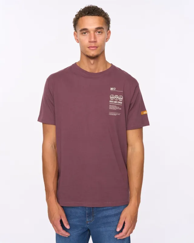 Mens Cramptone T-Shirt Raisin sold by Brand Corner