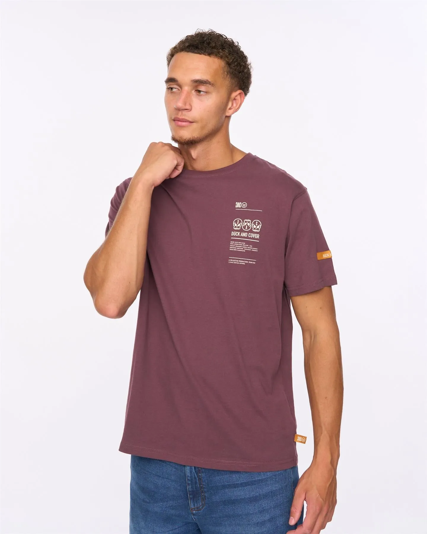Mens Cramptone T-Shirt Raisin sold by Brand Corner product image thumbnail 2