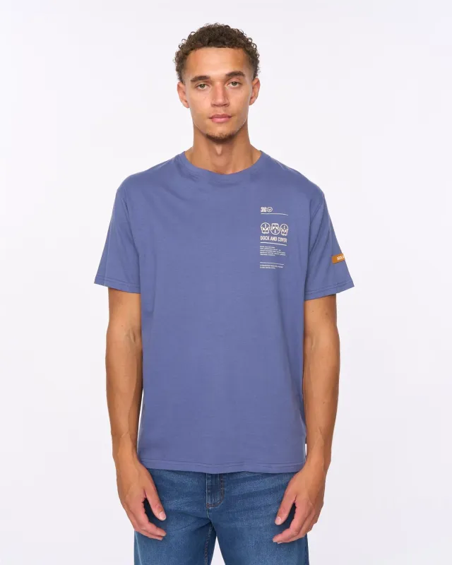 Mens Cramptone T-Shirt Denim Blue sold by Brand Corner