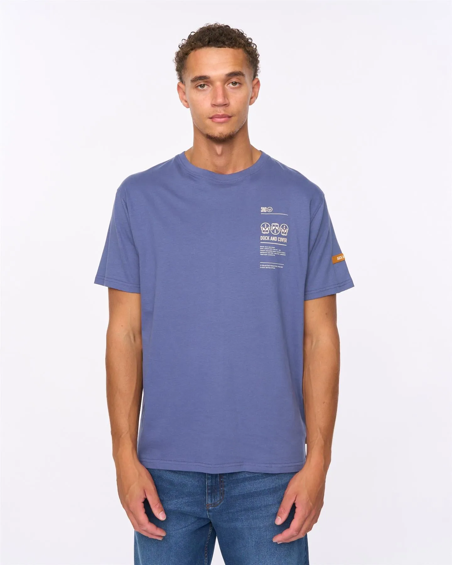 Mens Cramptone T-Shirt Denim Blue sold by Brand Corner