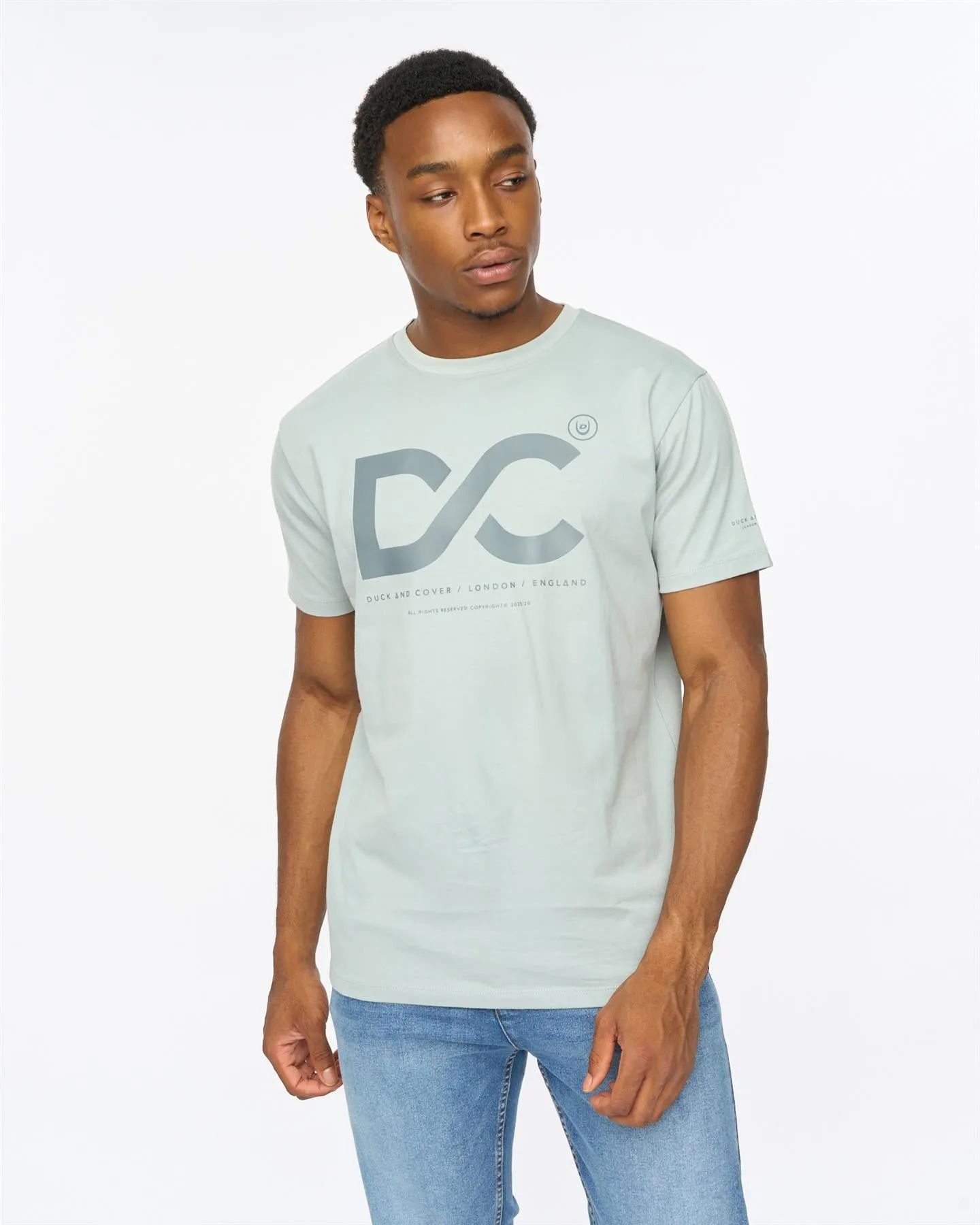 Mens Polymoore Heavy T-Shirt Steel Blue sold by Brand Corner product image thumbnail 4