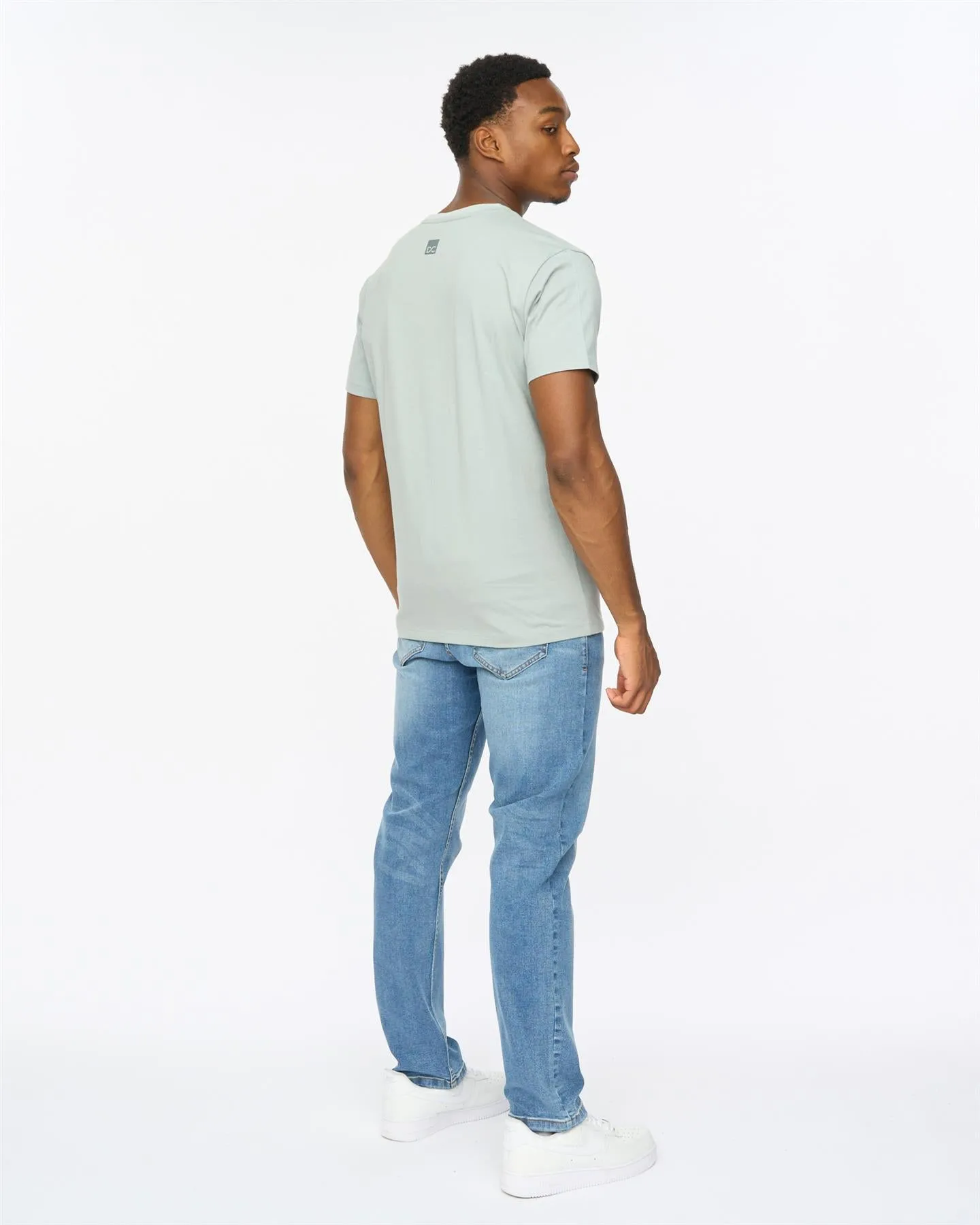 Mens Polymoore Heavy T-Shirt Steel Blue sold by Brand Corner product image thumbnail 5