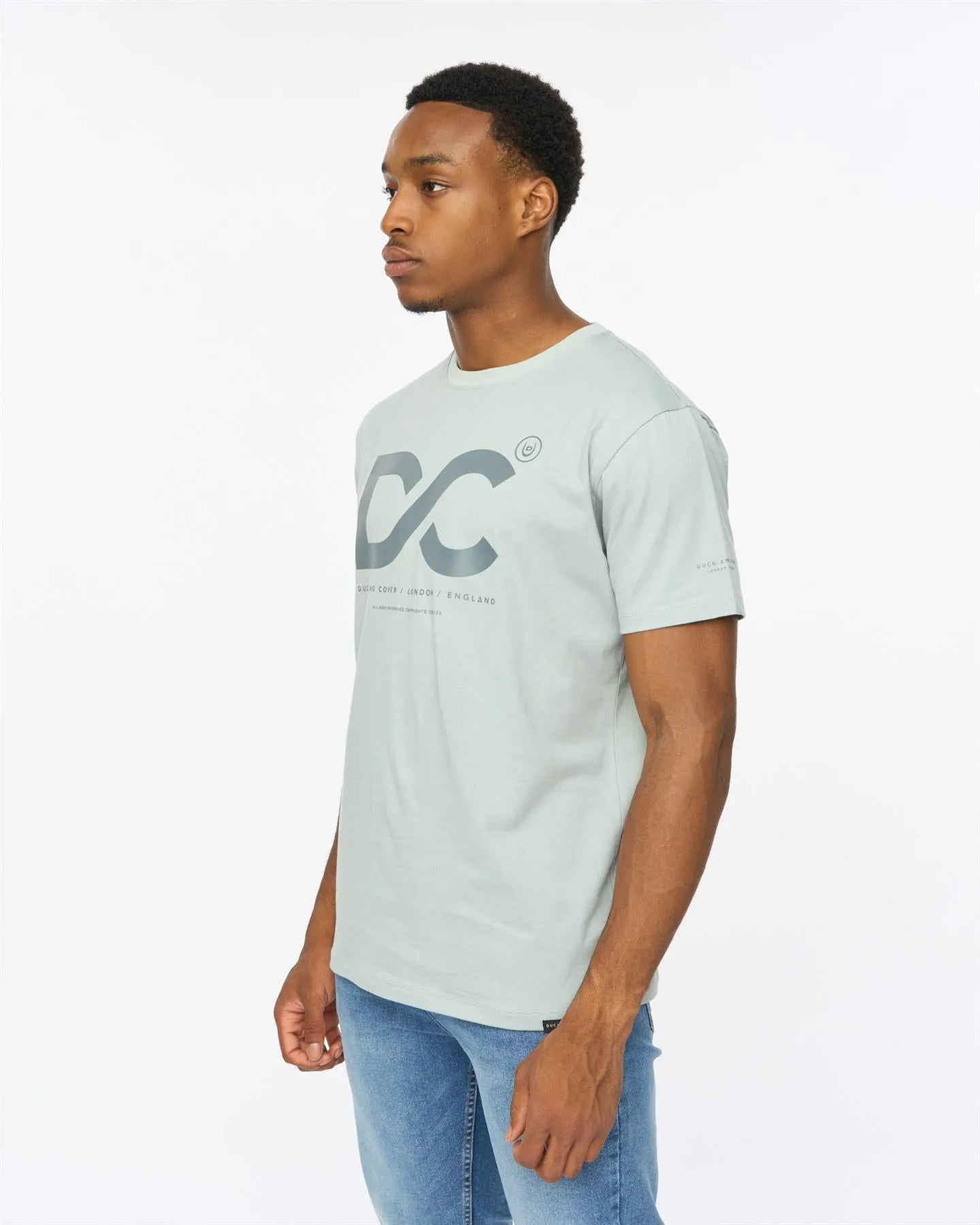 Mens Polymoore Heavy T-Shirt Steel Blue sold by Brand Corner product image thumbnail 2