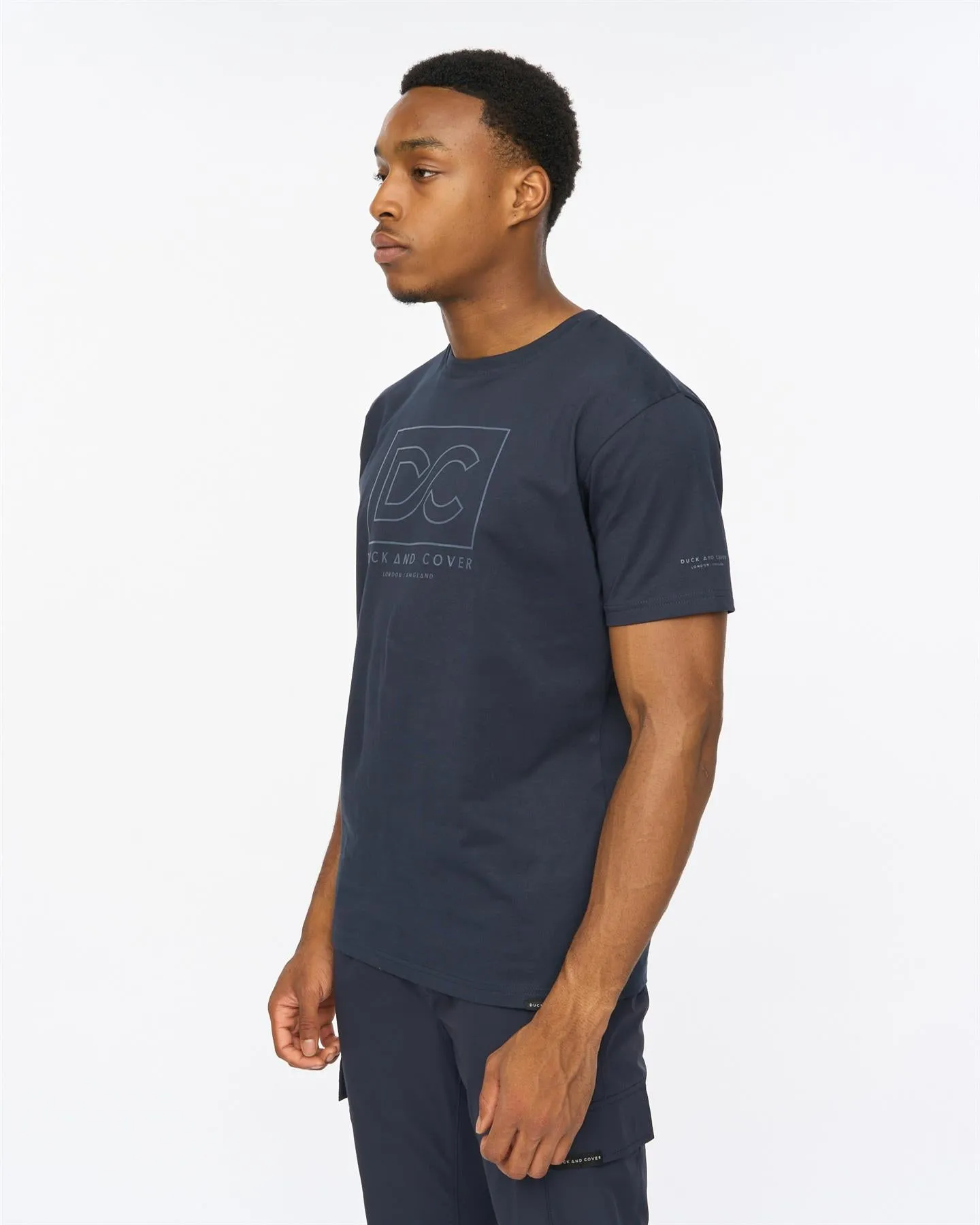 Mens Rampmoore Heavy T-Shirt Navy sold by Brand Corner product image thumbnail 4