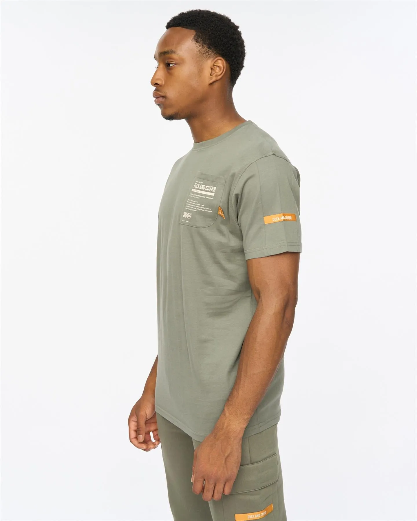 Mens Adamsberg T-Shirt Dark Olive sold by Brand Corner product image thumbnail 4