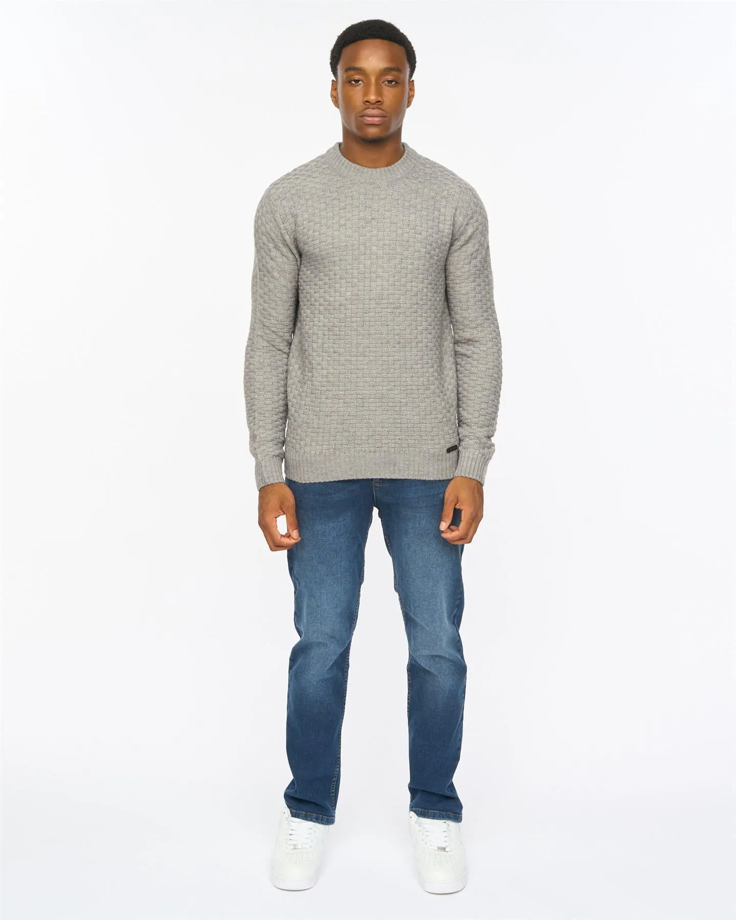 Mens Matera Textured Knit Grey Marl sold by Brand Corner product image thumbnail 4