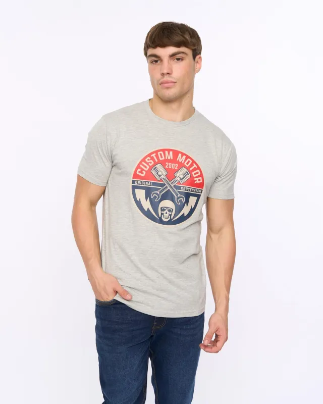 Mens Moules T-Shirt Grey Marl sold by Brand Corner