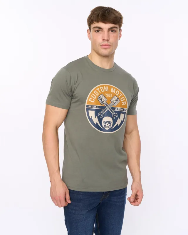 Mens Moules T-Shirt Olive sold by Brand Corner