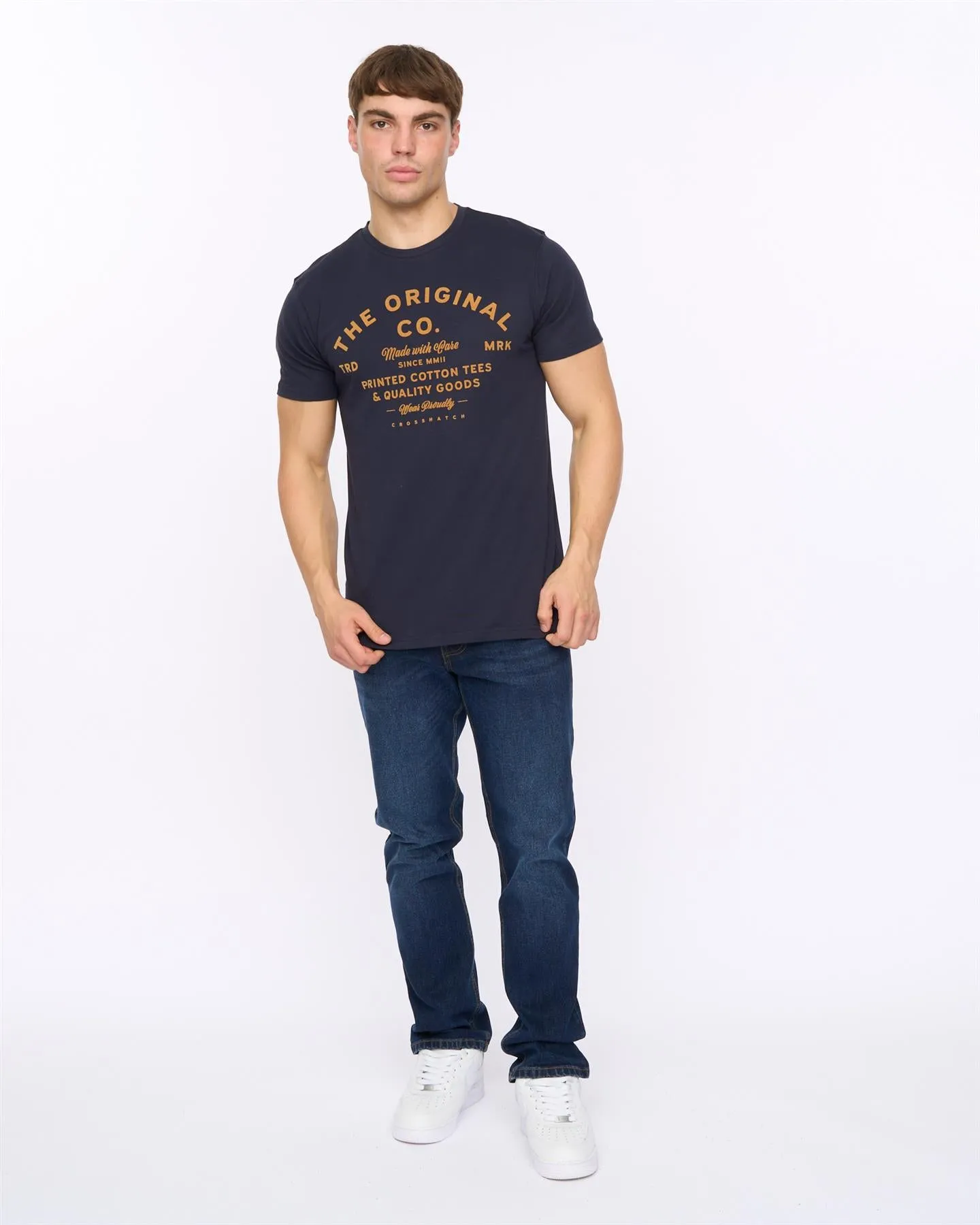 Mens Shoptown T-Shirt Navy sold by Brand Corner product image thumbnail 3