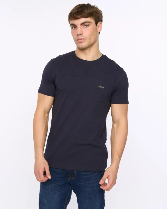 Mens Carritore T-Shirt Navy sold by Brand Corner